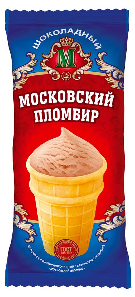 Купить Мороженое "Настоящий пломбир" шоколад, 100 г (736239) в интернет-магазине