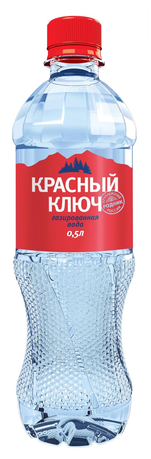 Купить Вода питьевая «Красный ключ» газированная, 500 мл (733460) в  интернет-магазине АШАН в Москве и России