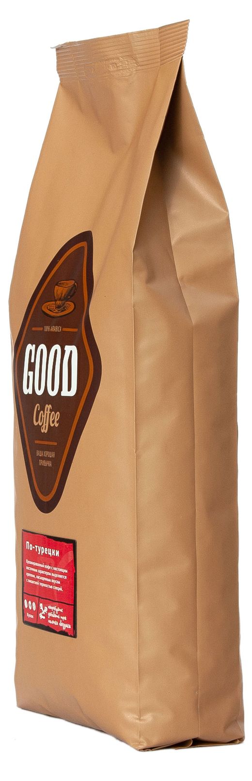 Купить Кофе в зернах Good coffee По-турецки, вес (666376) в  интернет-магазине АШАН в Москве и России