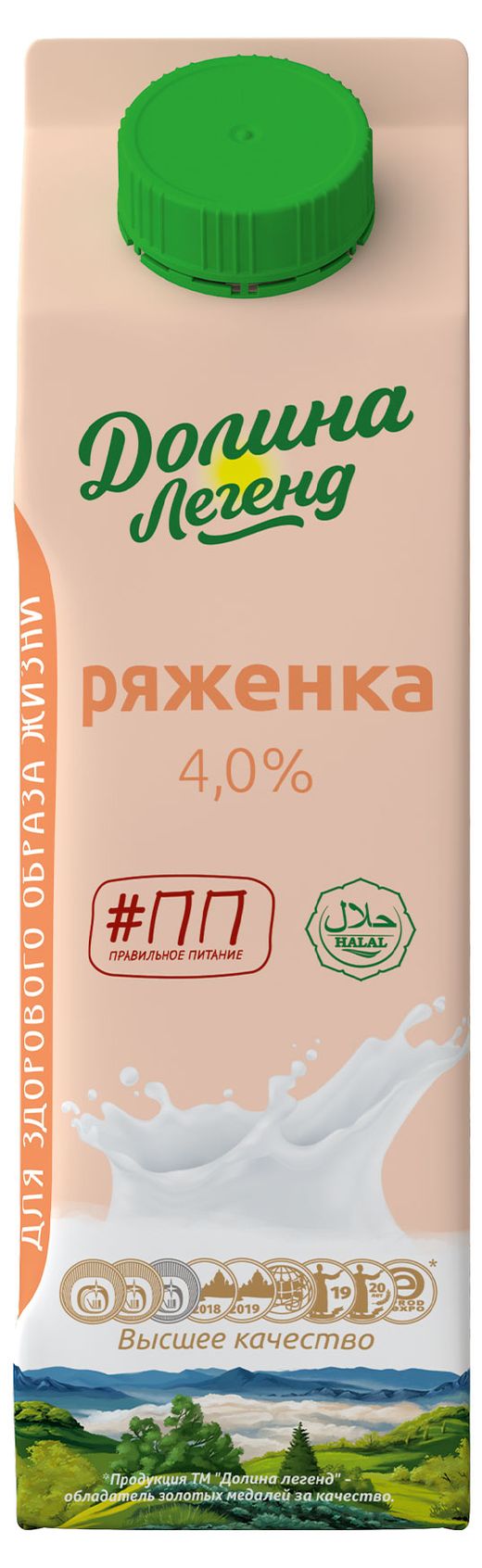 Купить Ряженка «Долина Легенд» 4% БЗМЖ, 450 г (17160) в интернет-магазине  АШАН в Москве и России