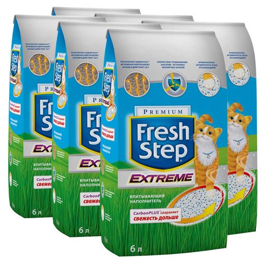 Наполнитель для кошачьего туалета fresh step