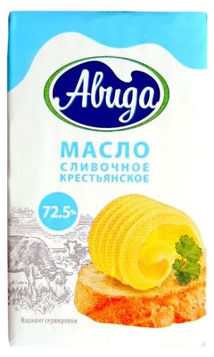 Масло сливочное Авида 72,5%, 180 г