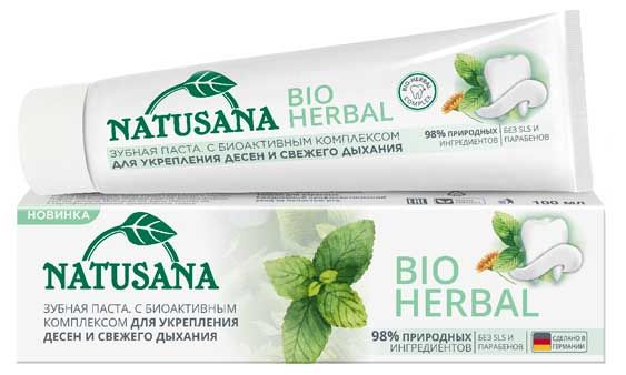 Зубная паста Natusana Bio Herbal, 100 мл