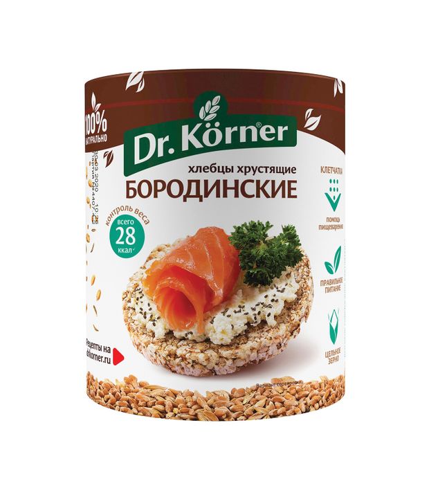 Хлебцы Dr Korner Бородинские 100 г 69₽