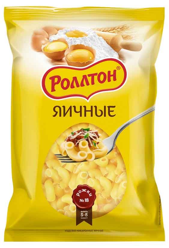 Макаронные изделия Роллтон рожки 400 г 75₽