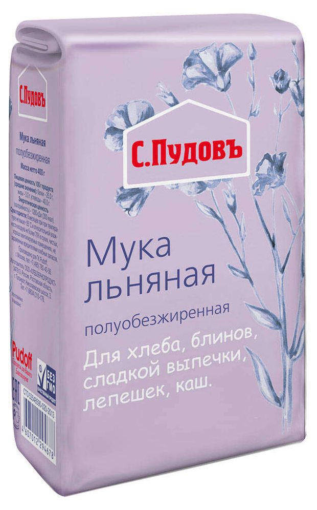 Мука льняная СПудовъ 400 г 100₽