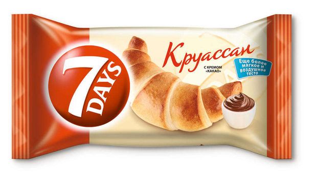 Круассан 7Days с кремом какао 65 г 66₽