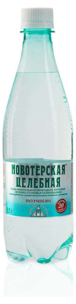 Вода минеральная Новотерская Целебная с газом, 500 мл