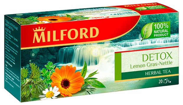 Напиток чайный MILFORD DETOX, 20х2 г