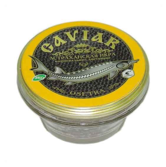 Икра осетровая Астраханская икра Caviar зернистая, 56,8 г