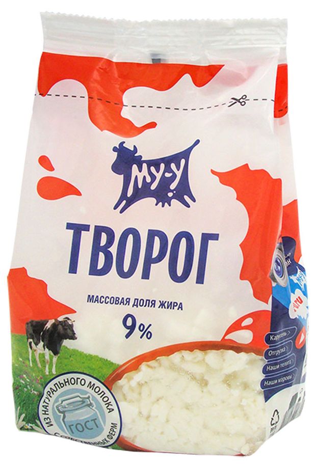 Творог МУ-У 9% БЗМЖ, 300 г