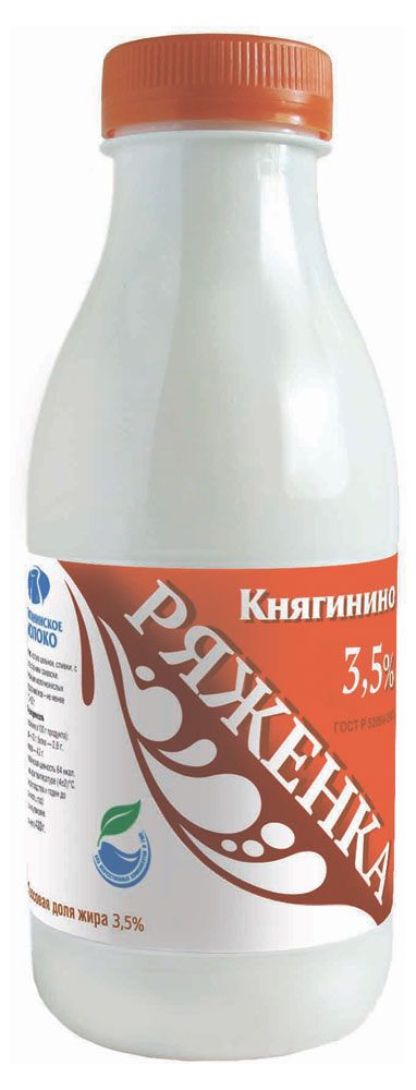 Ряженка Княгинино 3,5% БЗМЖ, 430 г