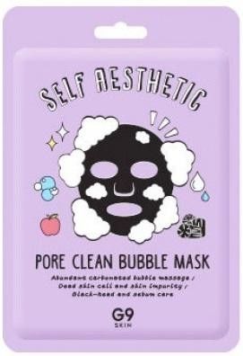 Маска для лица G9SKIN Self Aesthetic Pore clean Bubble Mask тканевая 23 мл 333₽