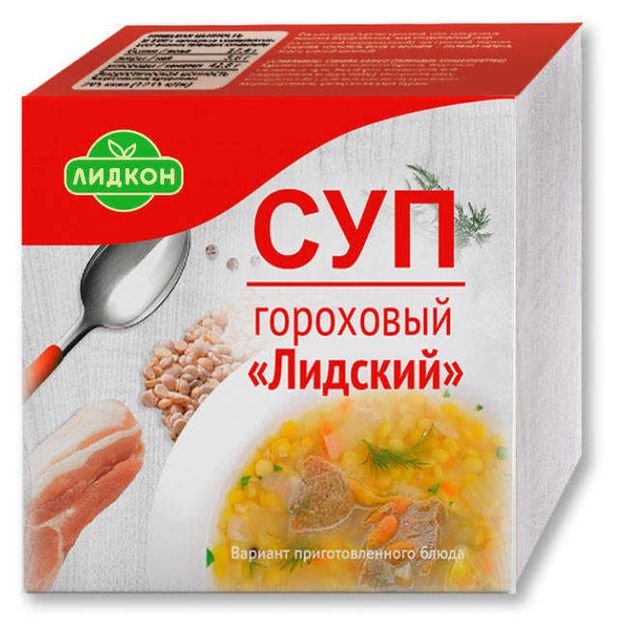 Суп лидкон гороховый 200г гороховый со вкусом копченостей лидпищконцентр