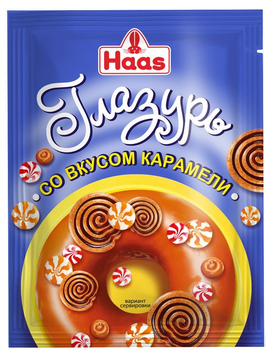 Глазурь HAAS со вкусом Карамели, 75 г