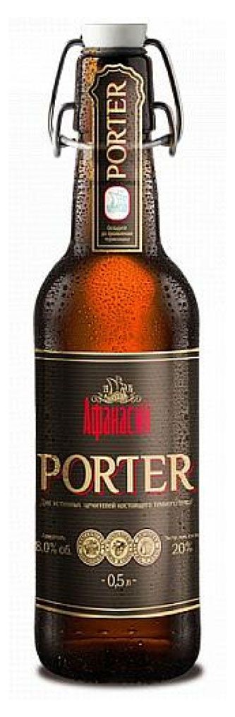 Пиво Афанасий Porter темное, 8%, 0,5 л