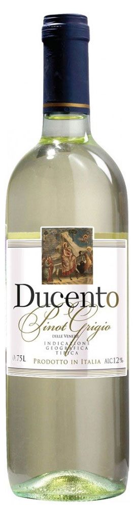 Вино Ducento Pinot Grigio белое сухое Италия, 0,75 л