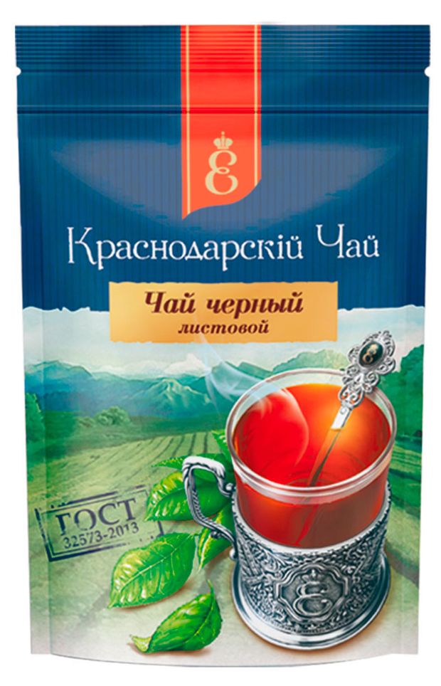 Чай черный ВЕКА Краснодарский чай листовой, 90 г