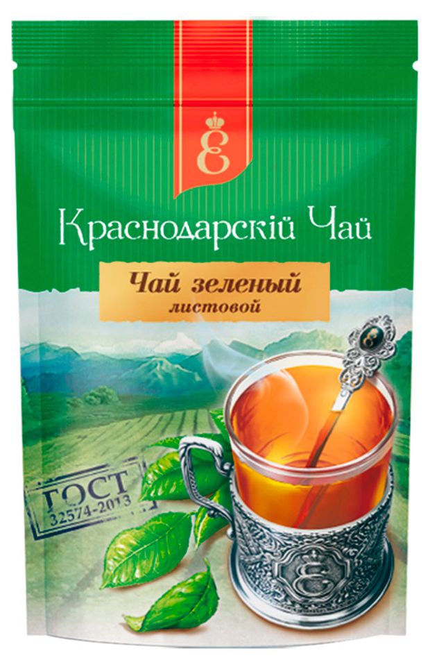 Чай зеленый ВЕКА Краснодарский чай листовой, 90 г