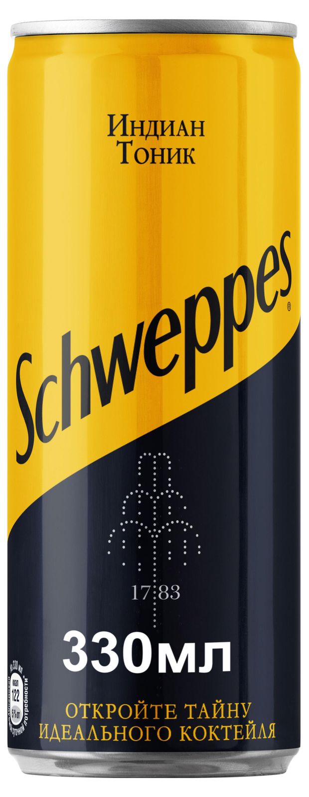 Купить Напиток газированный Schweppes Тоник, 330 мл (338154) в  интернет-магазине АШАН в Москве и России