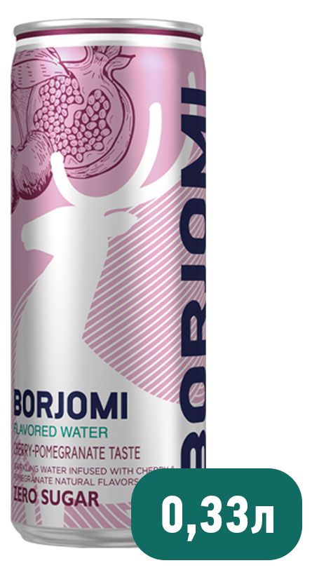 Вода питьевая Borjomi Flavored с ароматами вишни и граната 330 мл 79₽