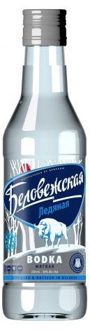 Водка Беловежская Ледяная Беларусь, 0,2 л