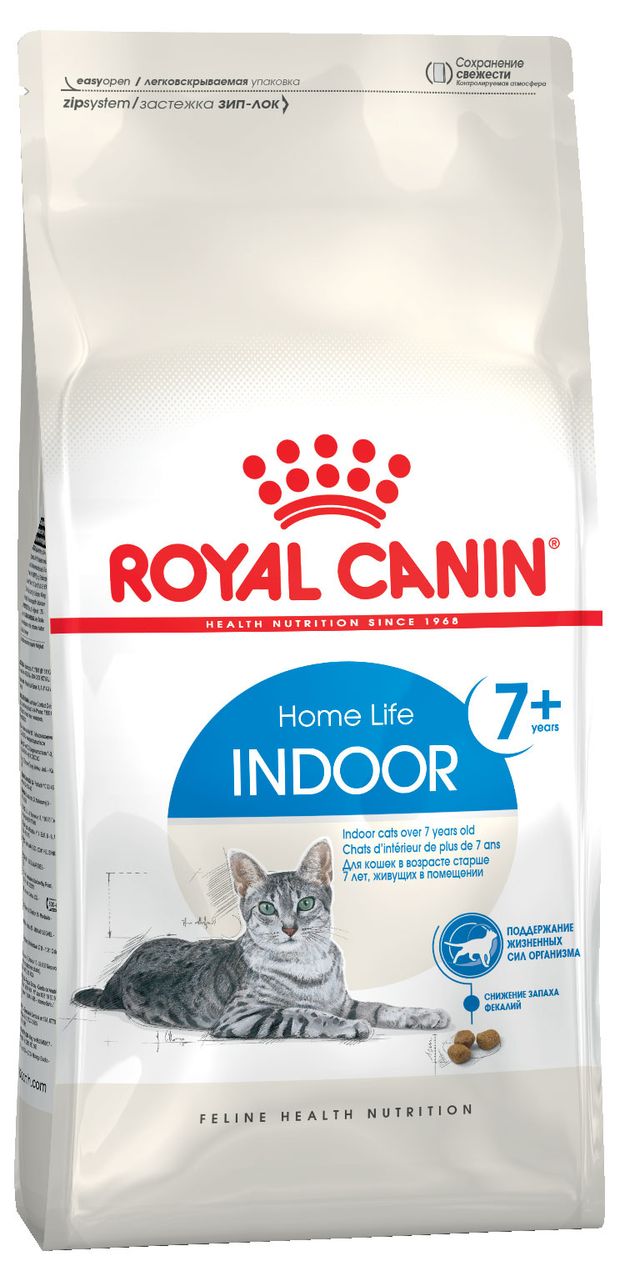 Royal Canin Indoor 7+ сухой корм для кошек старше 7 лет живущих в помещении