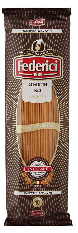 Спагетти Federici Spaghetti Integrali цельнозерновые 400 г 86₽