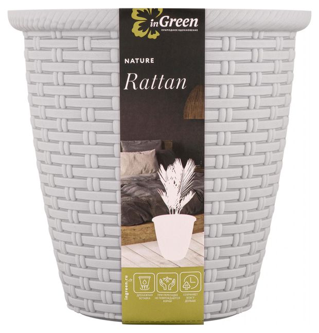 Стол обеденный садовый ingreen rattan большой