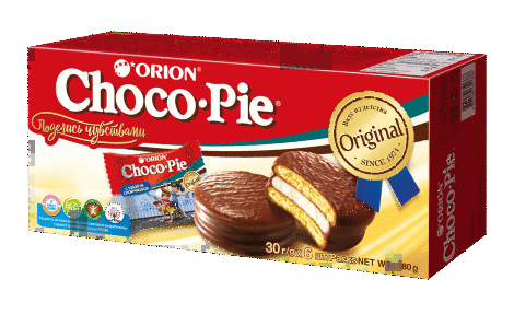 Пирожное Orion Choco-Pie Original в шоколадной глазури, 180 г