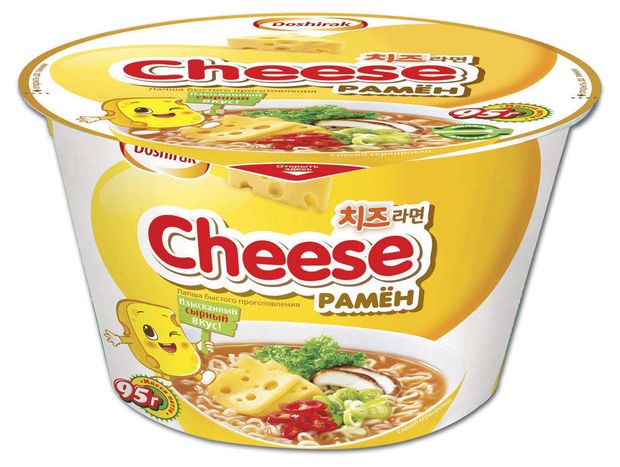 Лапша быстрого приготовления Доширак Cheese Рамен с сыром, 110 г