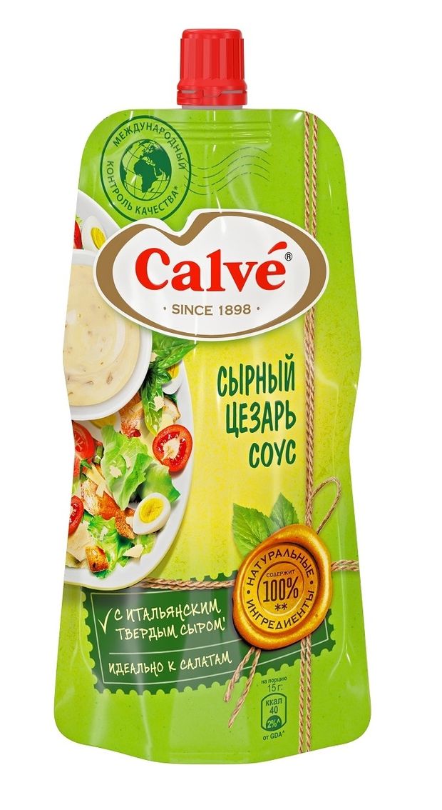 Соус сырный Calve Цезарь, 230 г