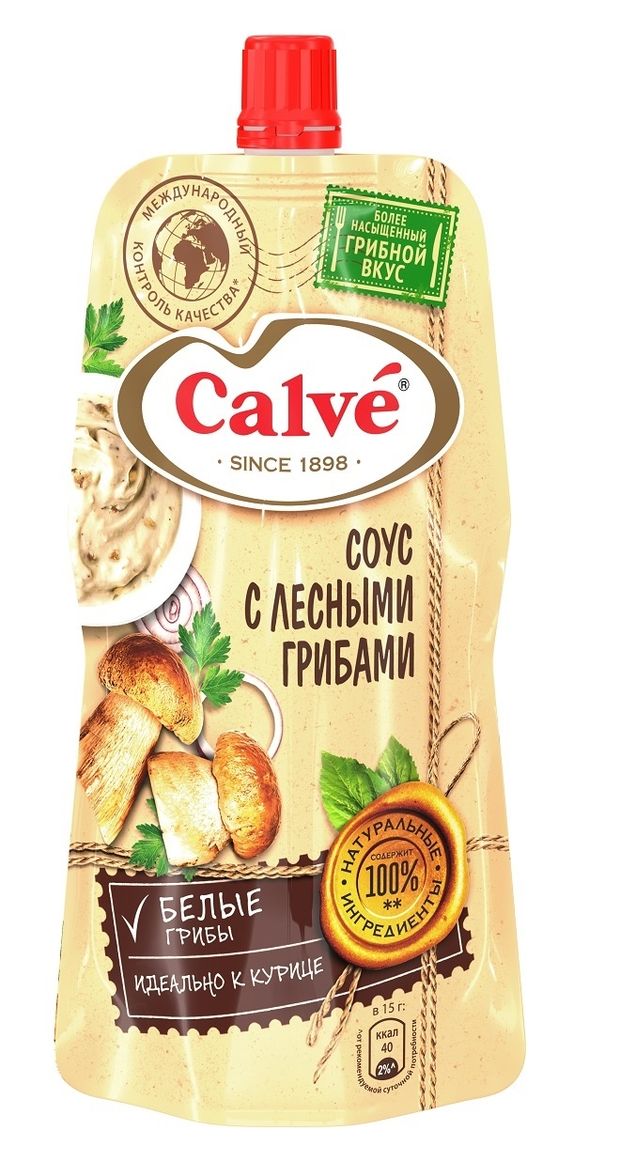 Соус сливочный Calve с лесными грибами, 230 г