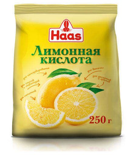 Лимонная кислота Haas 250 г 319₽