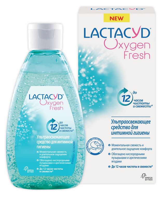 Средство для интимной гигиены Lactacyd Oxygen Fresh, 200 мл