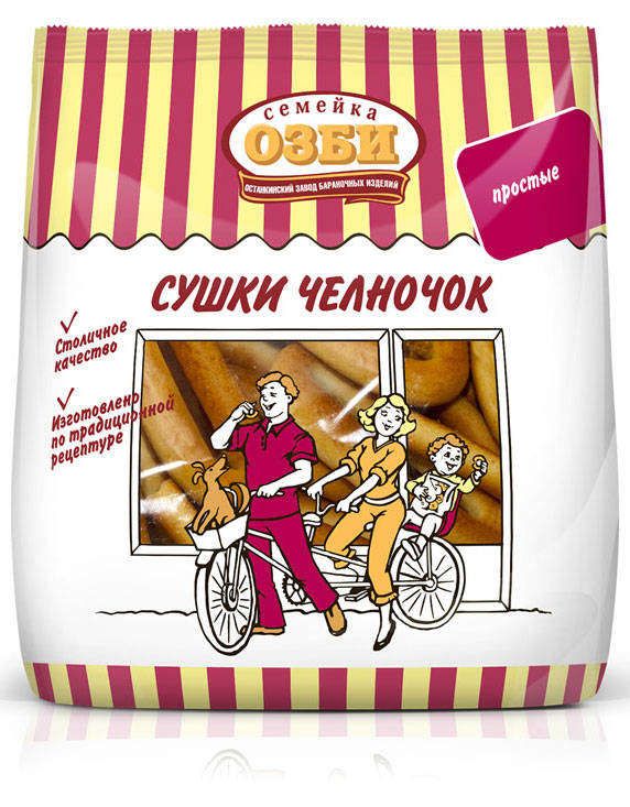 Сушки Семейка ОЗБИ Челночок, 200 г