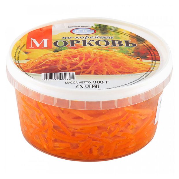 Морковь по-корейски ФЭГ, 300 г