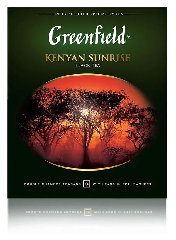 фото Чай черный greenfield kenyan sunrise пакетированный, 100 шт