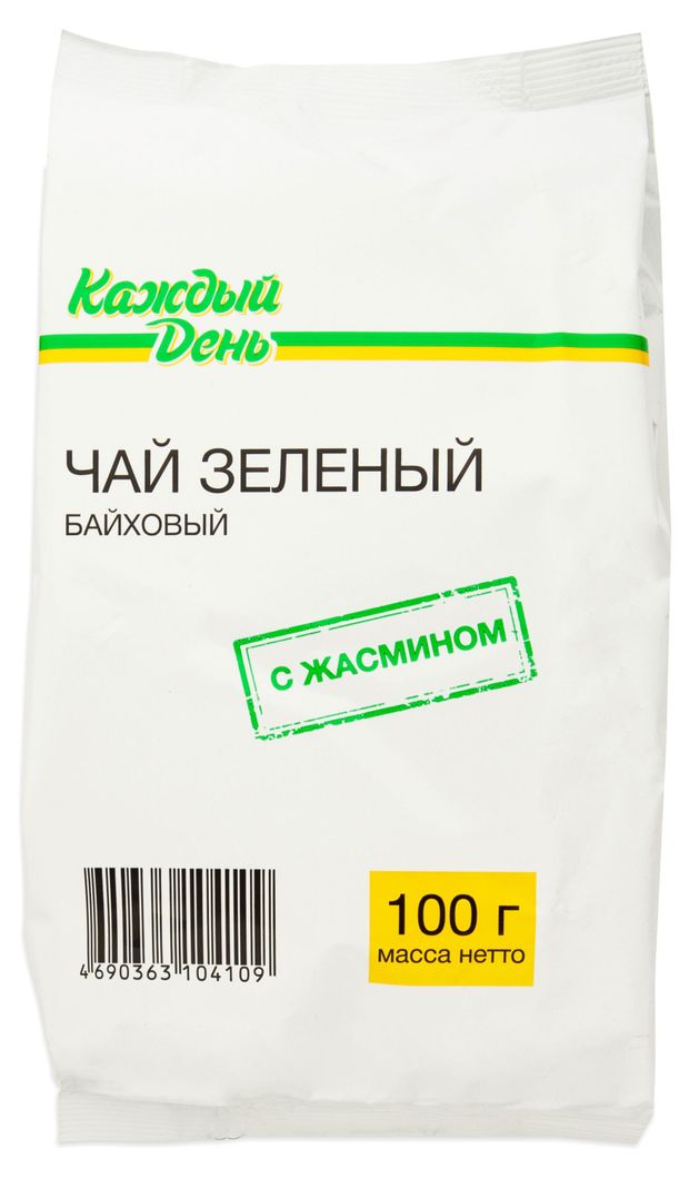 Чай зеленый Каждый День с жасмином 100 г 48₽