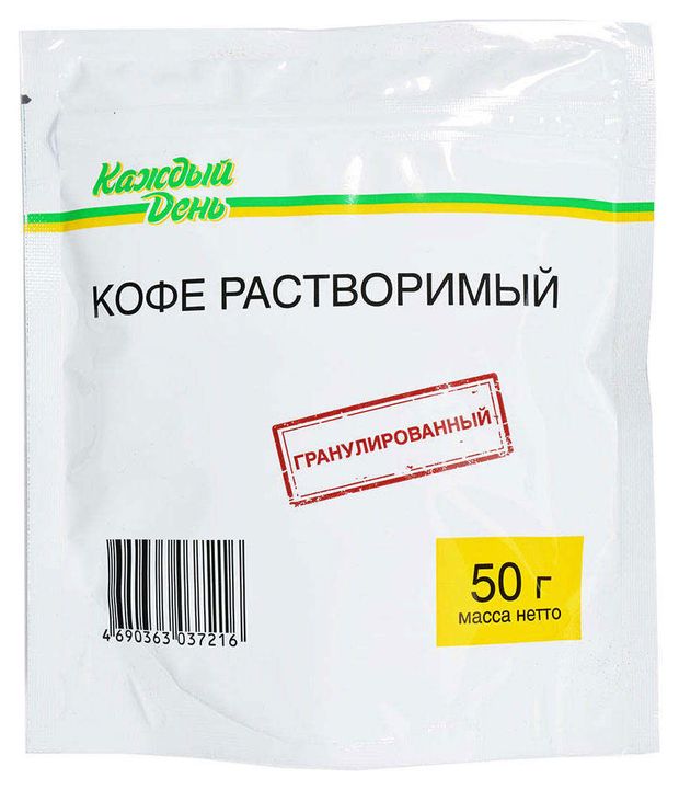 Кофе растворимый Каждый День гранулированный 50 г 88₽