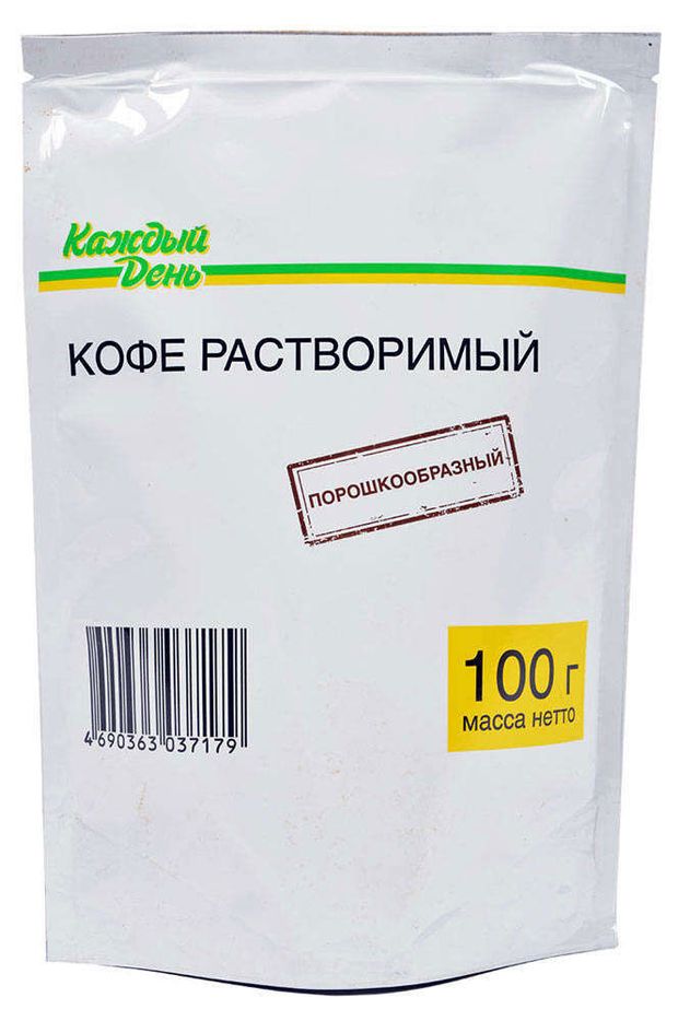 Кофе растворимый Каждый День порошкообразный 100 г 168₽