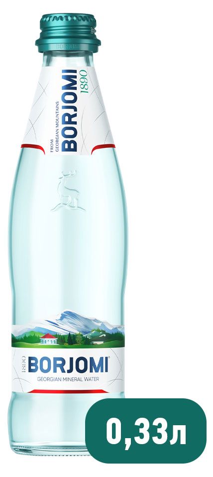 Вода минеральная Borjomi с газом 330 мл 114₽