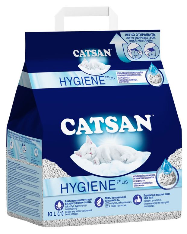 Наполнитель для кошачьего туалета catsan