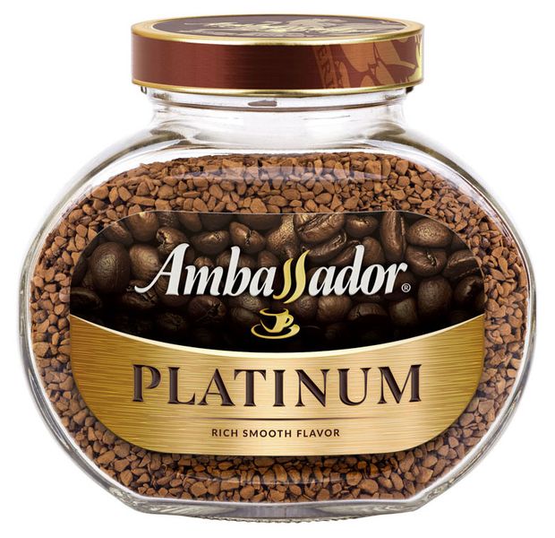 Кофе растворимый Ambassador Platinum сублимированный, 95 г