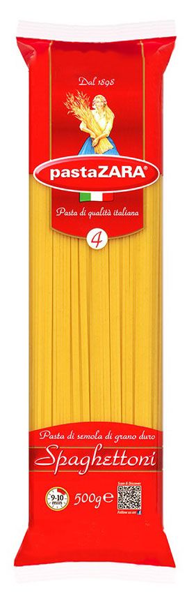 Спагетти Pasta Zara 4 Спагеттони классические, 500 г