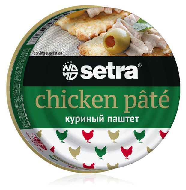 Паштет куриный Setra 100 г 119₽