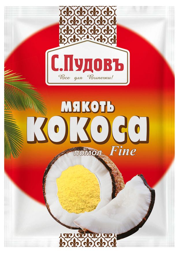 Мякоть кокоса С.Пудовъ желтая, 40 г