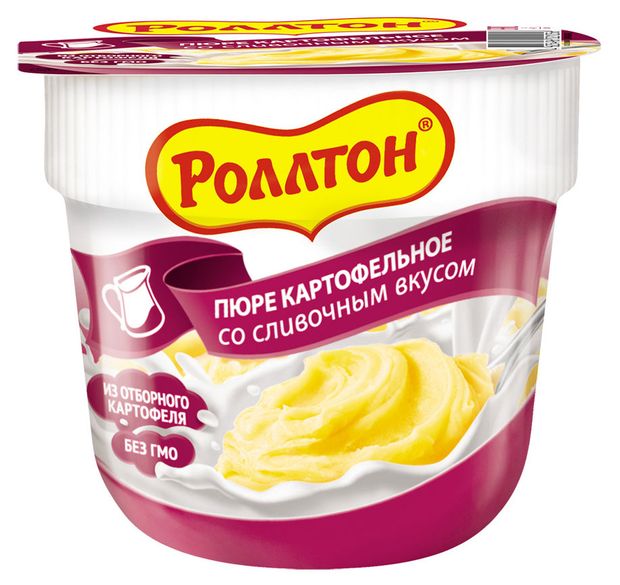 Пюре картофельное Роллтон со сливочным вкусом 40 г 45₽