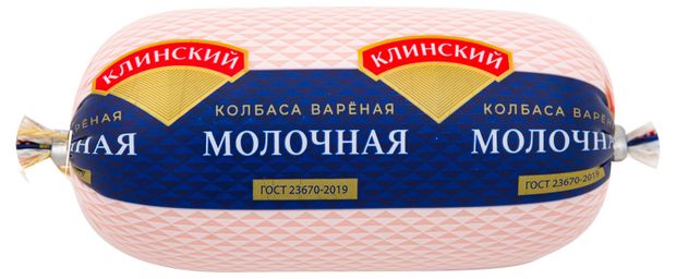 Колбаса Клинский МК Молочная вареная 400 г 369₽