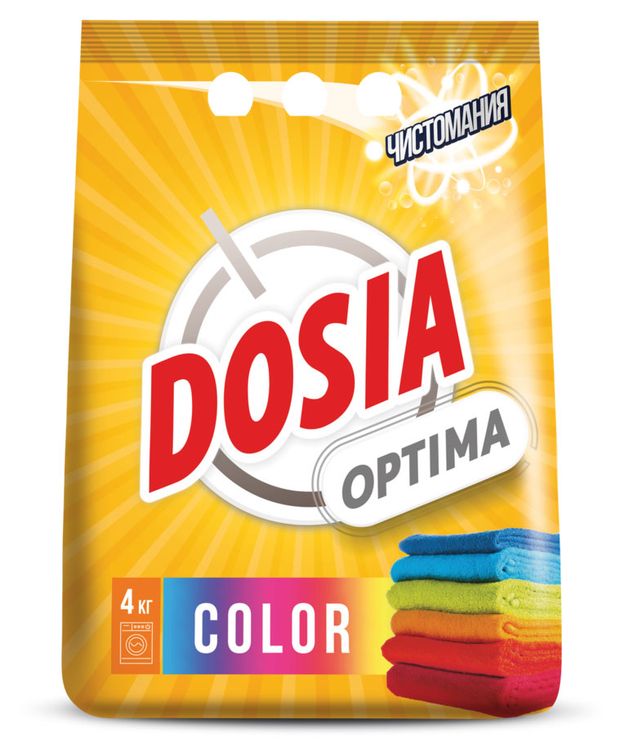 Стиральный порошок Dosia Optima Color для цветного белья, 4 кг